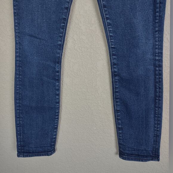 MOTHER The High Waisted Looker Crop Skinny Leg Jeans in Hot Rod Size 24 - Picture 14 of 16